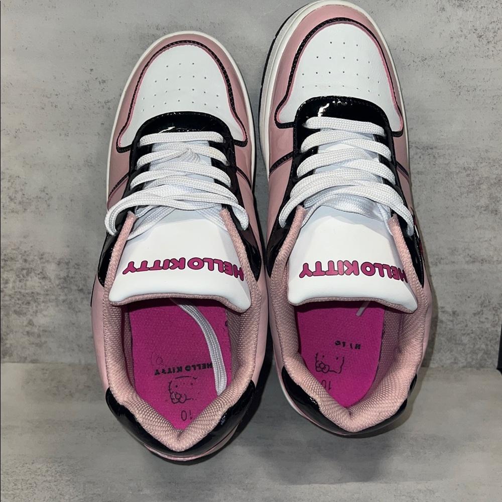 Hello Kitty Pink and Black Athletic Shoes
